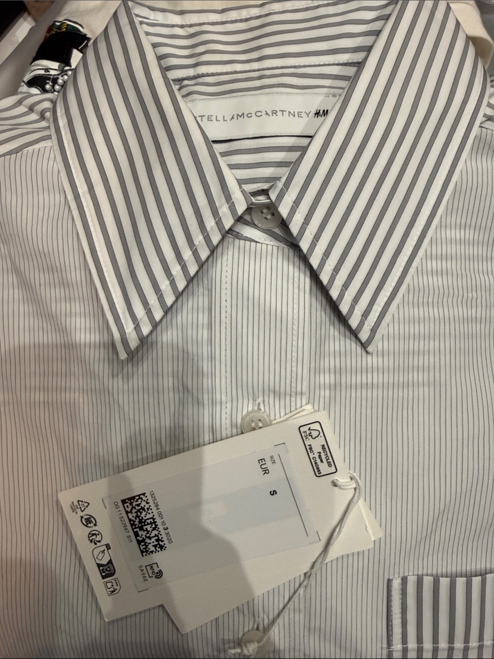 Cotton Poplin Striped Shirt Dress - Casual Button-Down - Picture 8 of 8